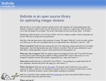 Tablet Screenshot of libdivide.com